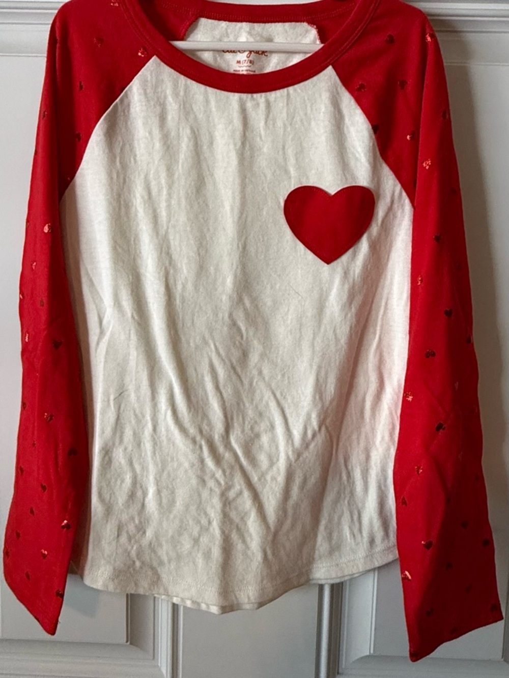 Cat & Jack White Tee with Red Trim